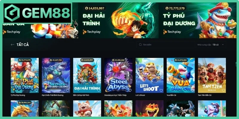 Bắn Cá Gem88 - Khám Phá Tuyệt Tác Săn Mồi Đỉnh Cao 1 Bắn cá Gem88 săn thưởng đại dương cực hot