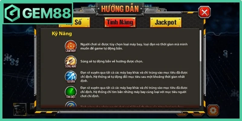 Đại Chiến B52 Gem88 - Bí Quyết Chinh Phục Siêu Phẩm 2 Khám phá các tính năng Đại chiến B52 Gem88 siêu nổi bật